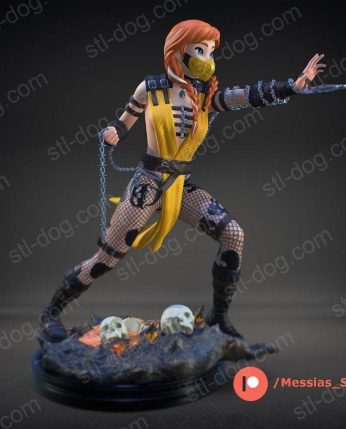 安娜·蝎子(Anna Scorpion) 3D打印图纸